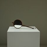 Rosewood hand mirror by Hans-Agne Jakobsson made in Markaryd, 1950s Sweden.