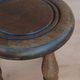 Pair de tabourets vintages en bois tourné
