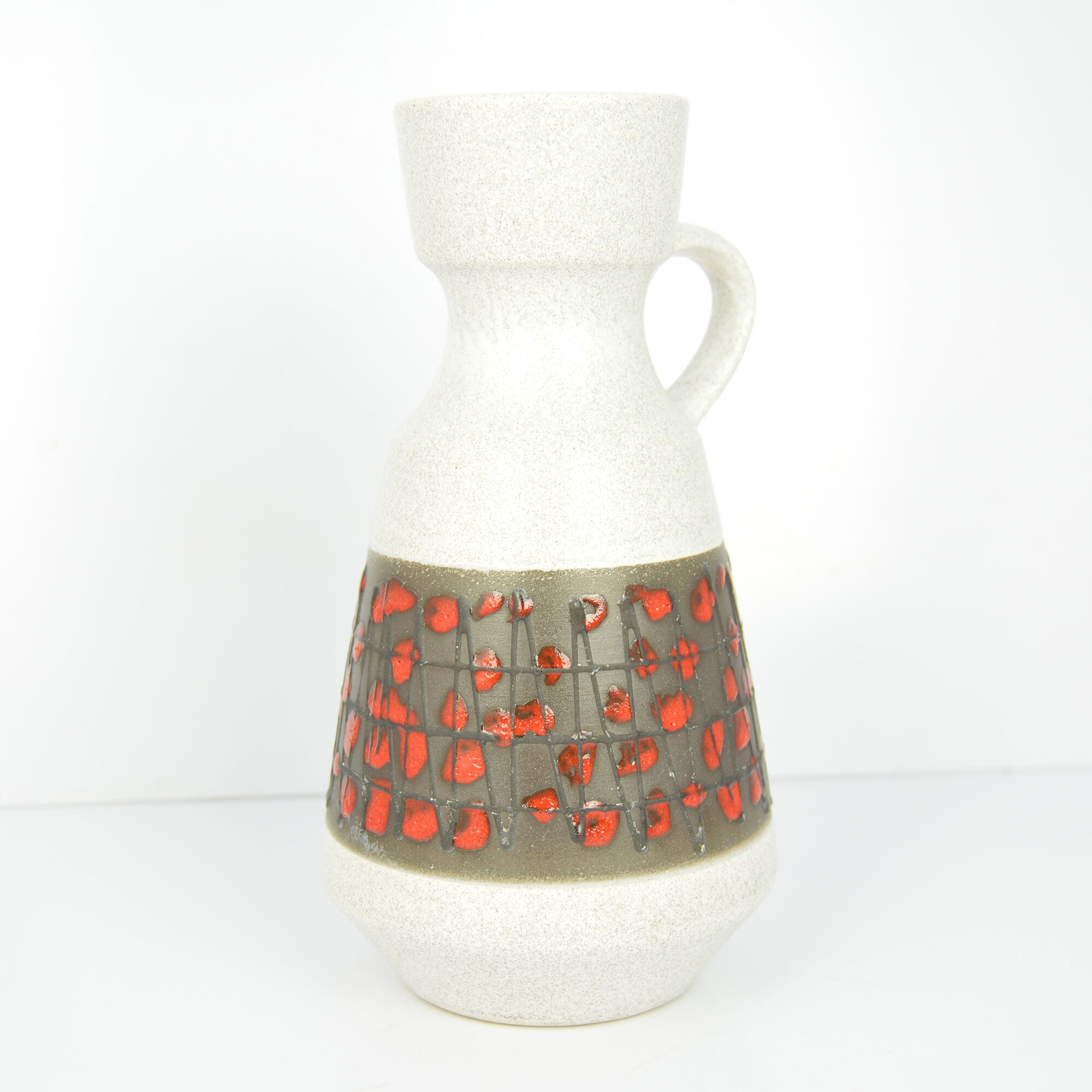 Ceramic vase with an ear U-Keramik 303/25, Germany in the 1960s