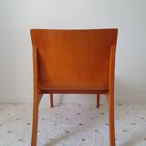 Scandinavian armchair in curved wood