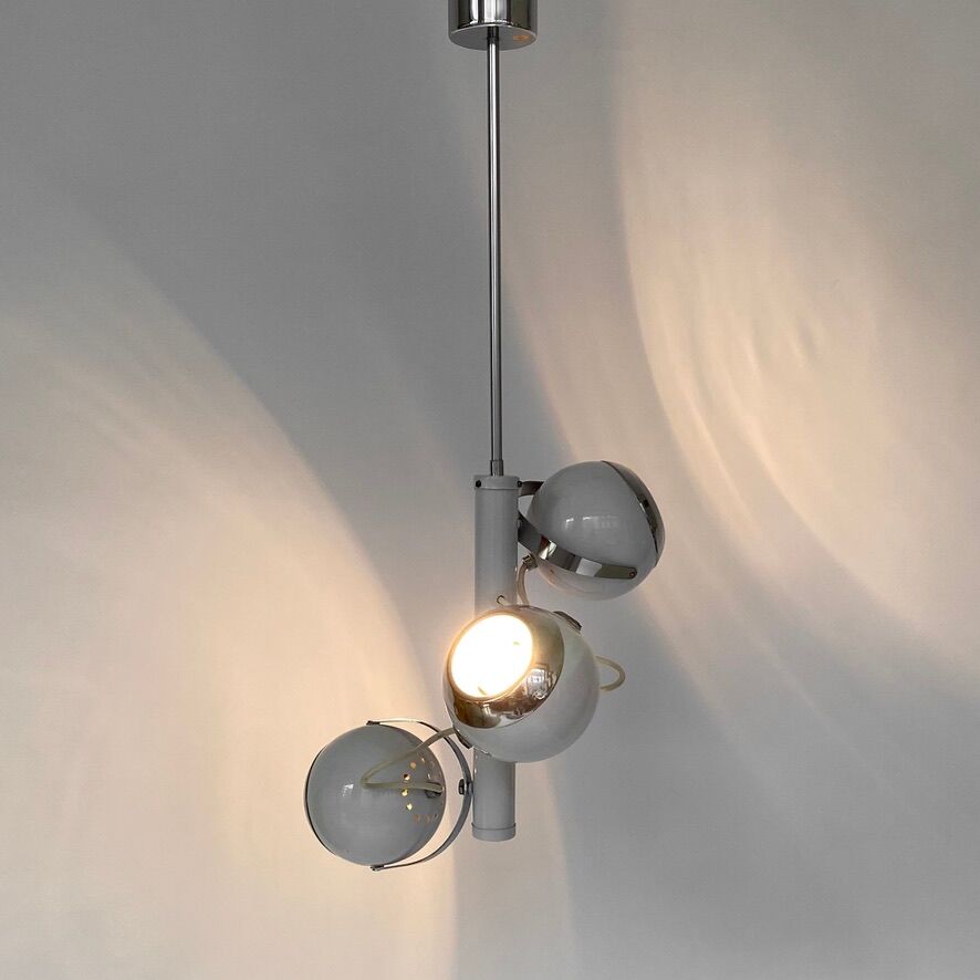 Suspension 3 globes Space age