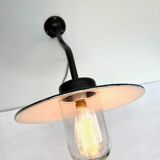 Wall lamp COL de Cygne in cast steel, fully restored 1920 1930