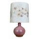 Pink ceramic ball lamp Vallauris, 60s, vintage