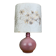 Pink ceramic ball lamp Vallauris, 60s, vintage