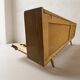 Mid-century wooden folding sofa bed frame, extendable daybed, Czechoslovakia, 190 × 151 × 77 cm