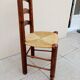 Chaise paille vintage Georges Robert