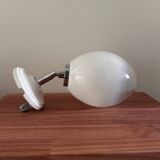 Vintage white opaline wall light