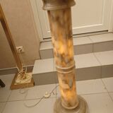 Illuminated marble column