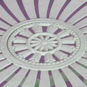 Round metal garden table, 1990