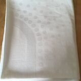 White damask tablecloth