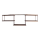 oak and copper shelf from the 50s