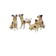 Series of ceramic dogs from Desvres