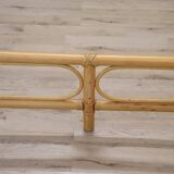 Bamboo and Vienna Straw Double Bed, 1980s