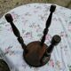 Tabouret rond en bois