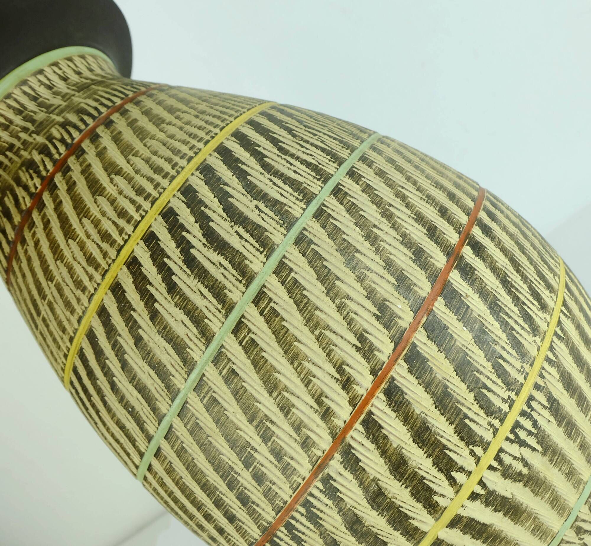 duemler & breiden 1950's mid century VASE floorvase model 32/35 sgraffito