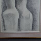 Gérard Ramon, sculptural forms, pencil drawing