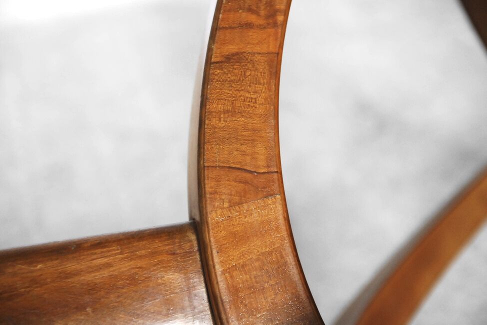 Table Walnut Bydgoskie Fabryki Mebli Poland 1950 s