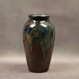 Glazed stoneware vase by Michel & Denise Pointu - Puisaye stoneware, 1950s