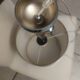 Chrome-plated metal lamp circa 1970