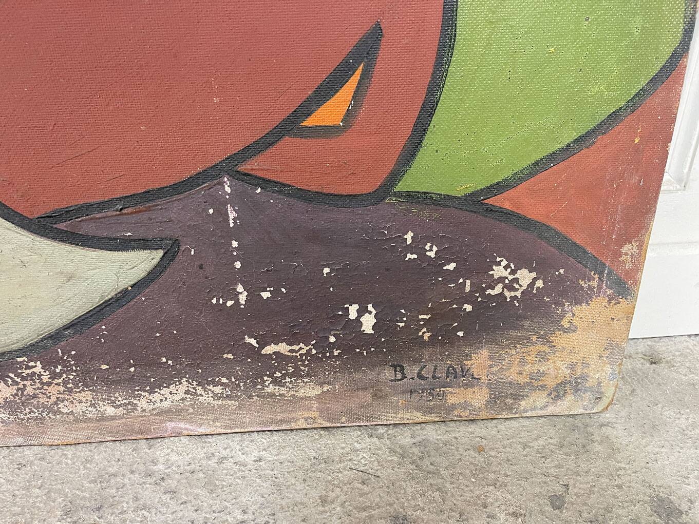 1950s diptych in the post-nabis style