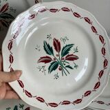 8 vintage plates L'amandinoise