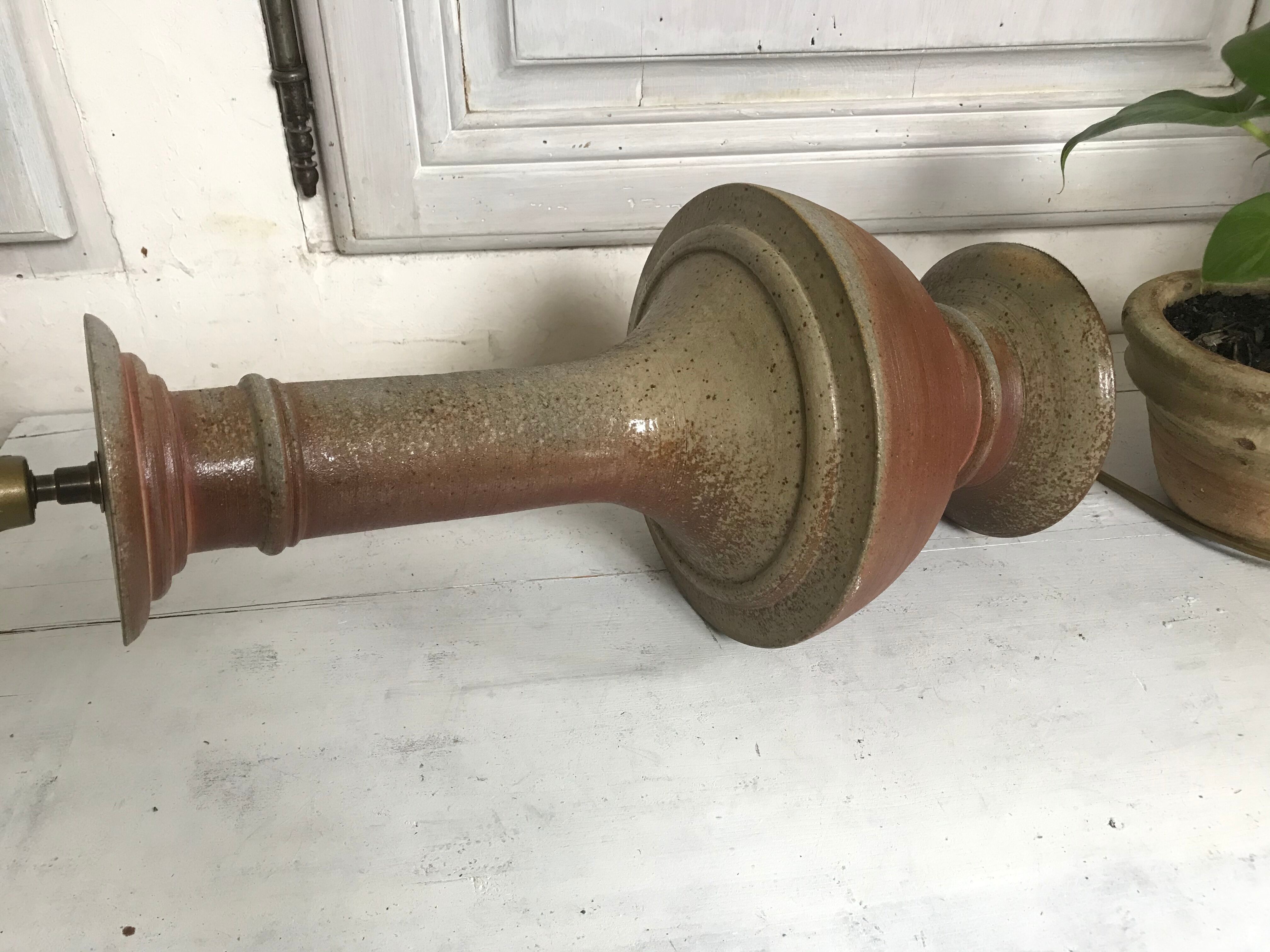 Pair of sandstone lamp