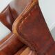 Vintage Dutch club chair in cognac leather, 1970s