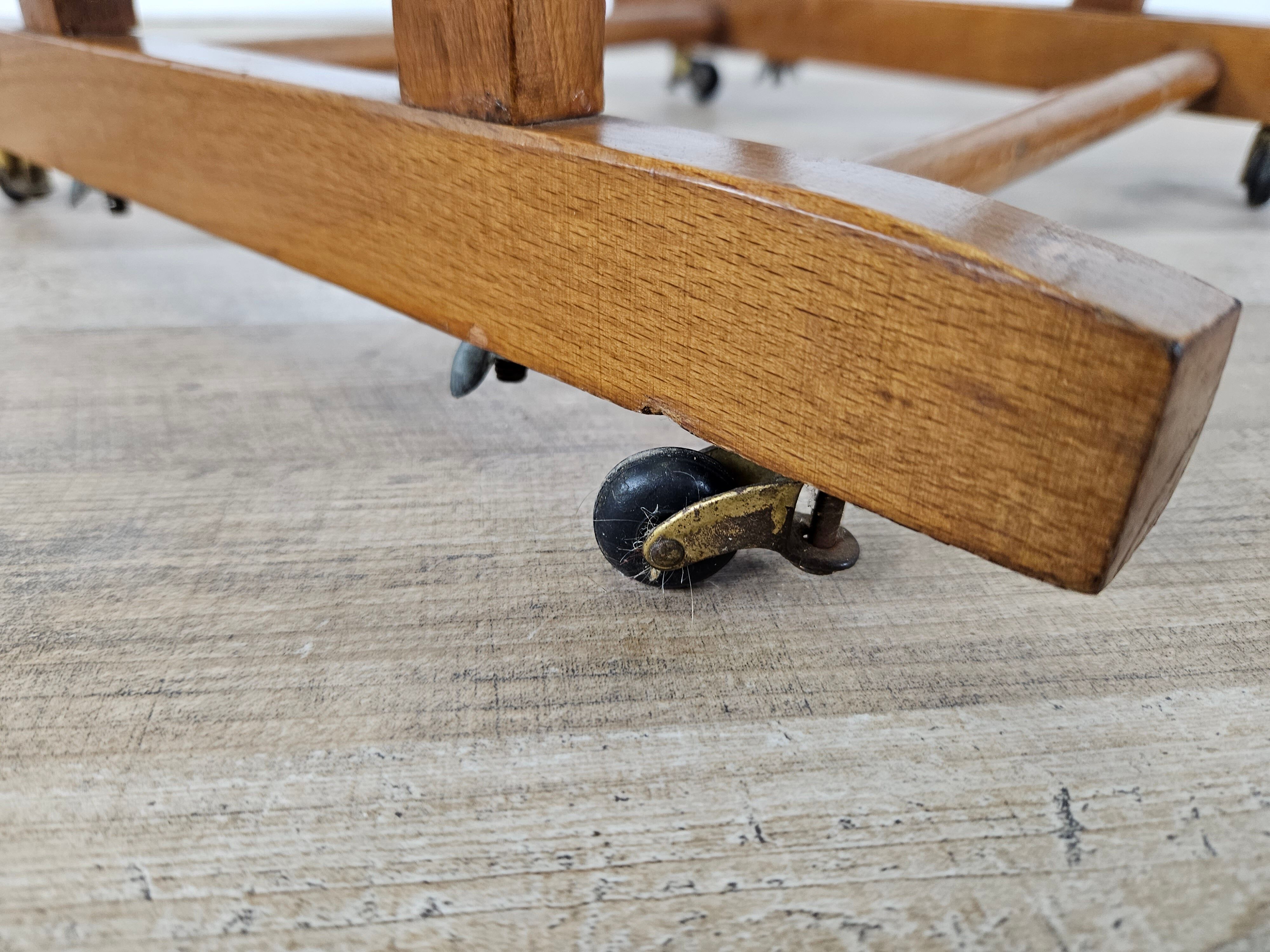 Valet vintage en bois années 1980