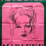 Original poster Marlenedietrich Cardin mouth