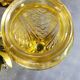 Pair of Art Deco vases in amber moulded glass
