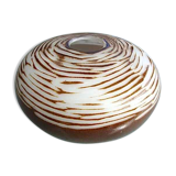 Vase design en pâte de verre