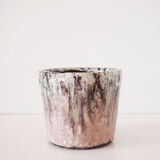 Purple ceramic pot cover