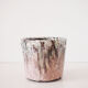 Purple ceramic pot cover