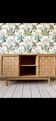 2-door sideboard in woven oak and lupin oak