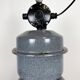 Large Grey Enamel Industrial Factory Lamp from Elektrosvit, 1960s
