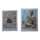 Lot of 2 lithographs on oceanography and molluscs