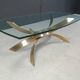 Vintage brass coffee table, 1970s