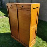 Light oak double curtain binder, year 50