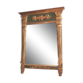 Miroir fronton en bois doré style Restauration