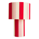 Large table lamp l'Élégante in powder red
