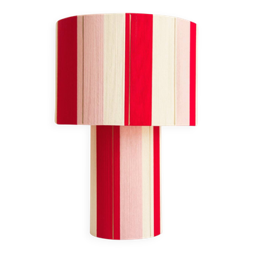 Large table lamp l'Élégante in powder red