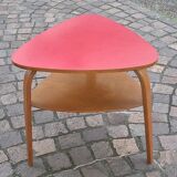 Hugues Steiner Bow Wood double-tiered tripod coffee table