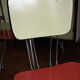Table et chaises rockabilly en Formica structure Eiffel.