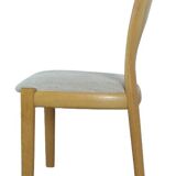 Set van 4 lichte eiken stoelen Niels Koefoed 'Morten' 'Vordingborg'