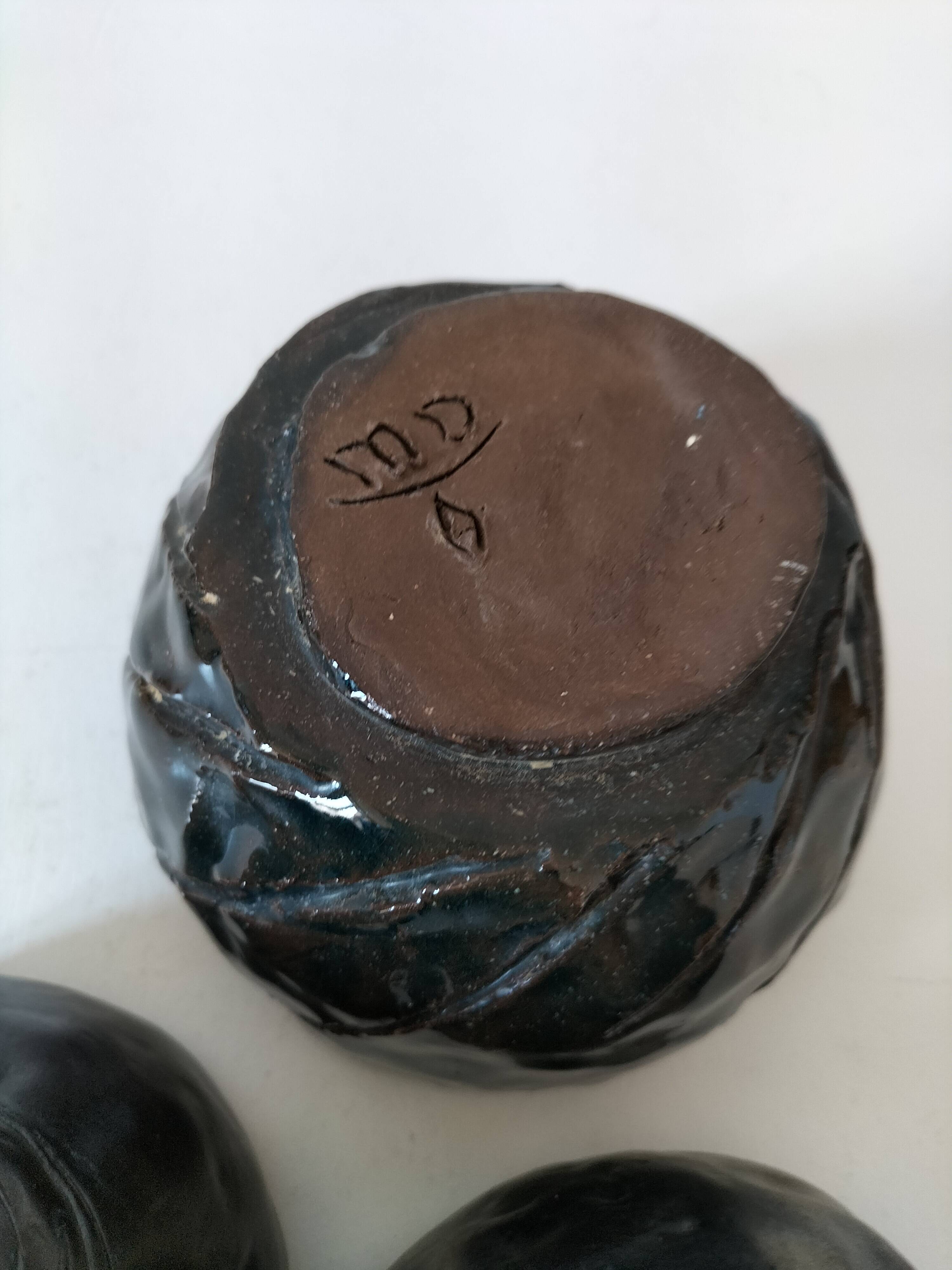 Set of 3 handmade ceramic bowls