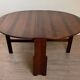 Large oval Gateleg folding table with two leaves in Rio rosewood