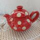 Handmade pottery teapot