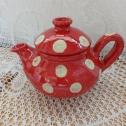 Handmade pottery teapot