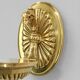 Pair of gilt bronze wall sconces in Directoire style by Lucien Gau.