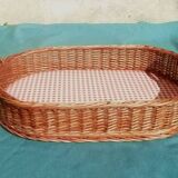 Wicker serving tray